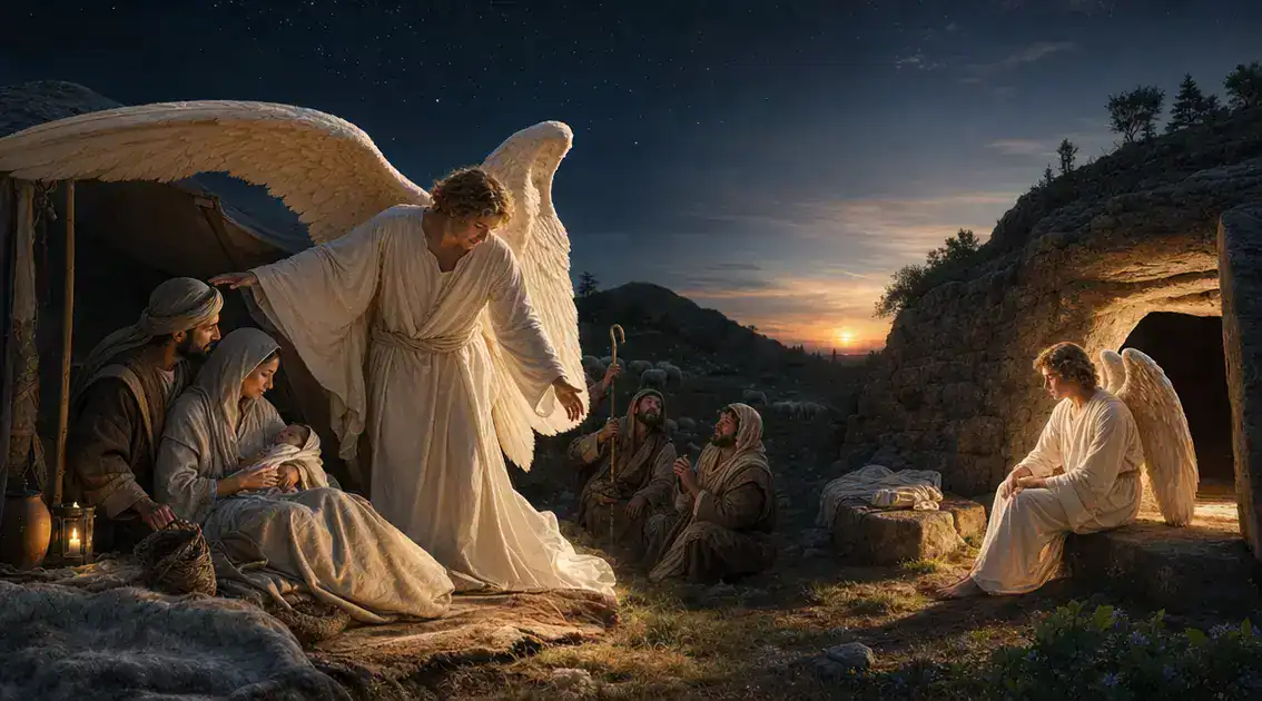 Angel encounters that calm fear: Psalms and gospel scenes
