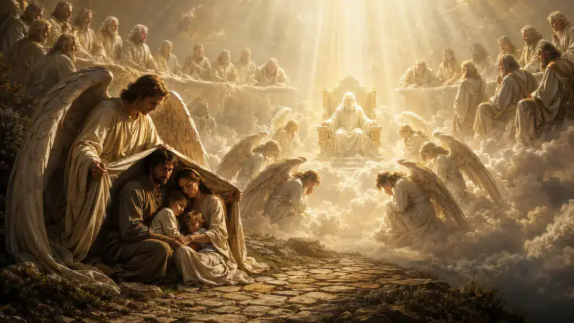 Angelic function: protection, worship, and divine council
