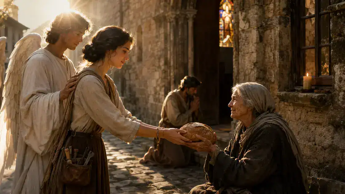 Applying angelic virtues and patronage to daily life