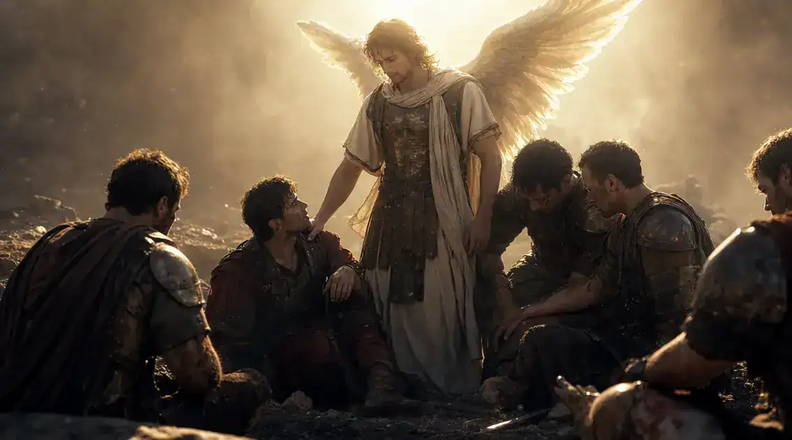 Biblical parallels: angels as warriors and protectors
