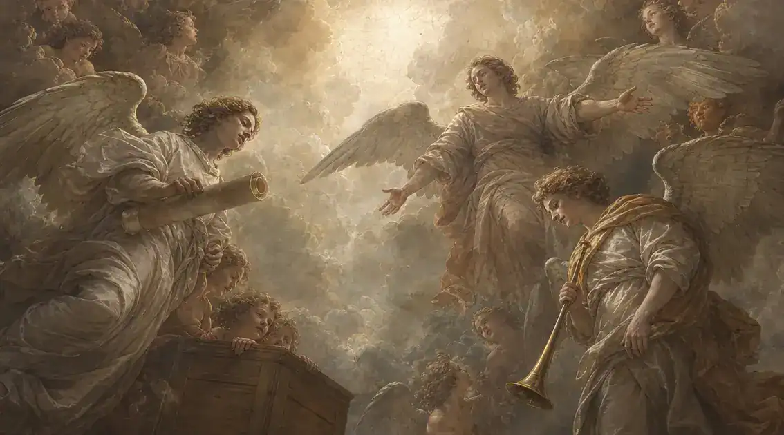 Biblical sources behind the angelic imagery