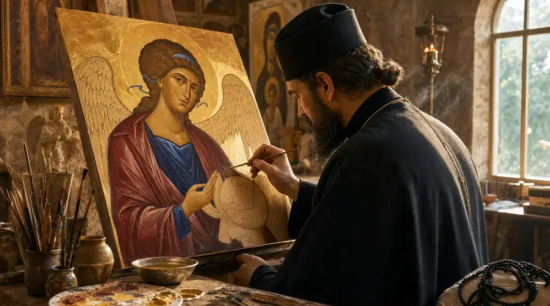 Canonical rules for painting angels
