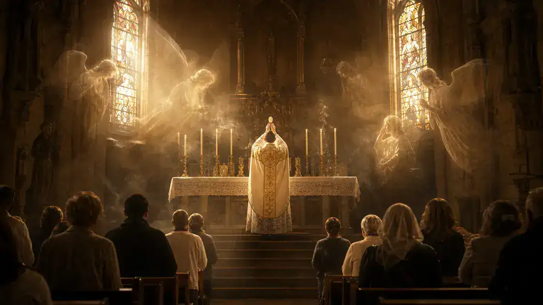 Devotional experience: sensing angels during Mass
