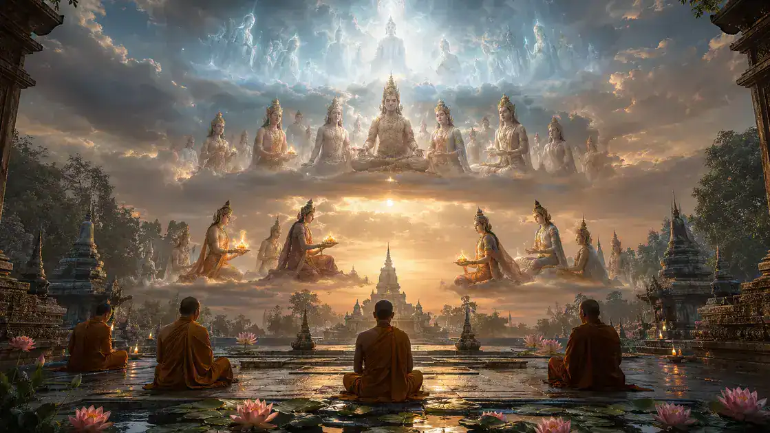Hierarchy and realms: mapping Buddhist heavens and their inhabitants