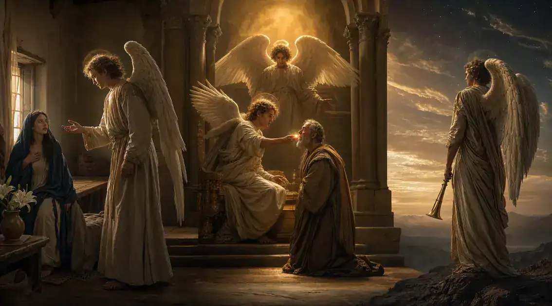 How biblical contexts shape angelic appearances