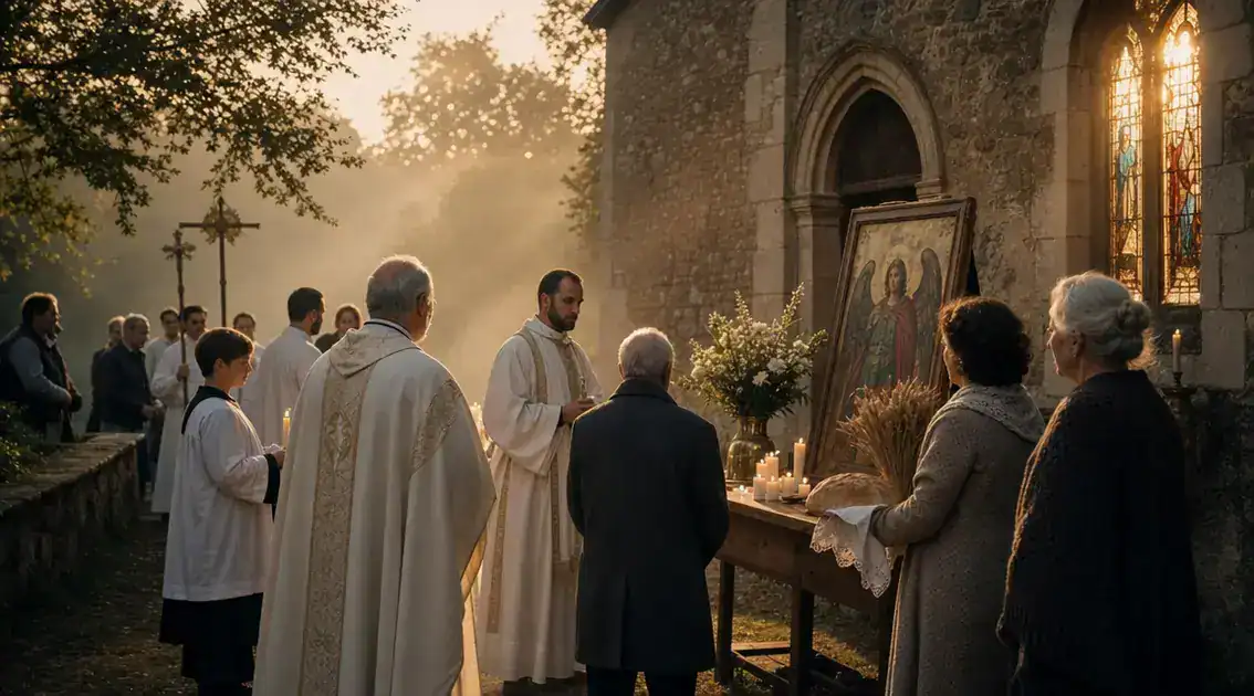 How liturgy, saints, and local customs shape angel celebrations