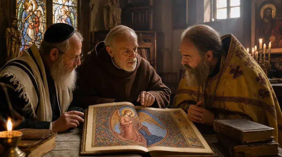 how theologians across traditions have interpreted angelic emotions