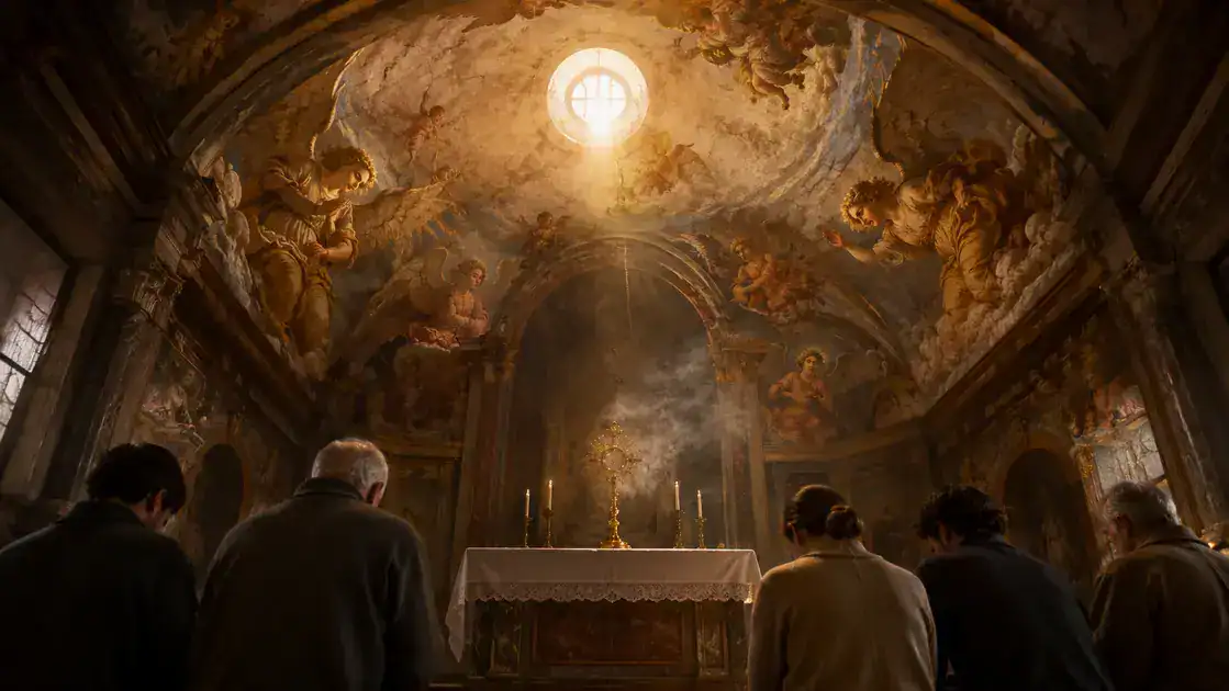 Liturgical and devotional readings of the painted angels