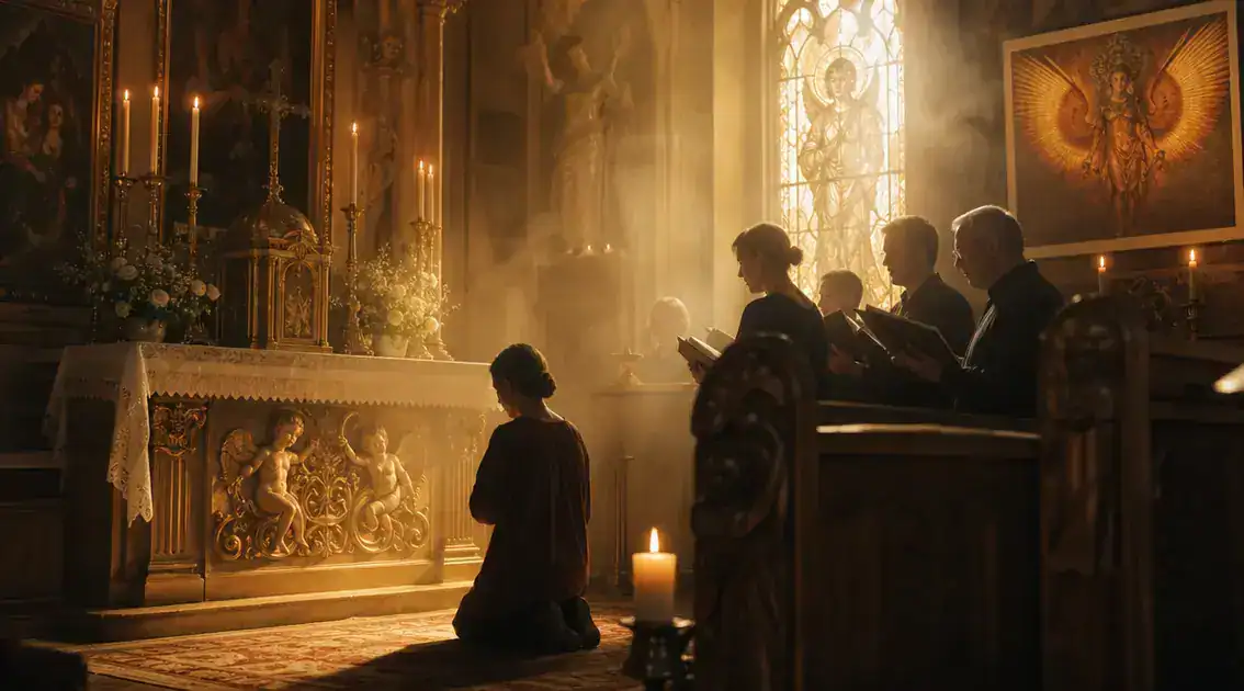 Liturgical and devotional ways to encounter angelic presence