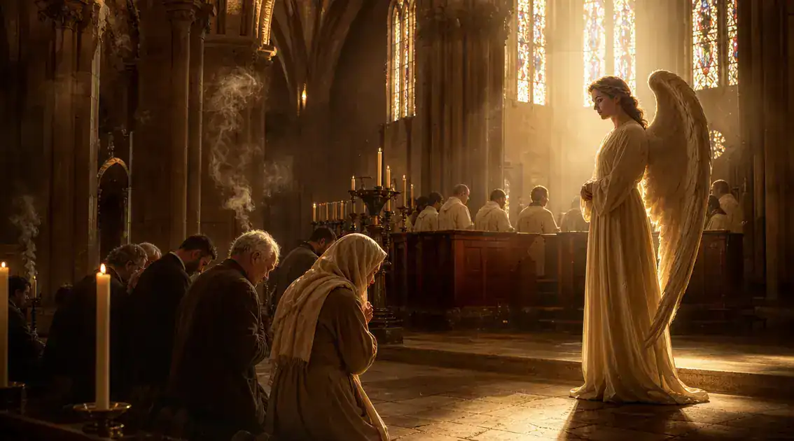 Mystical and liturgical insights: seeing angels in prayer and worship