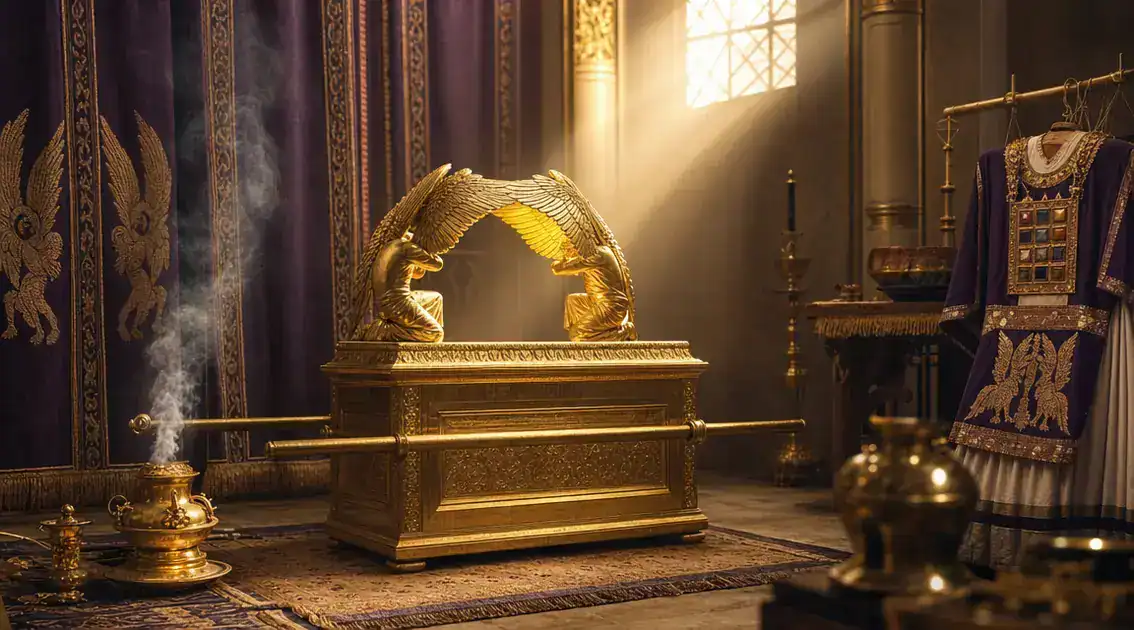 Priestly imagery: cherubim on the ark and Temple furnishings