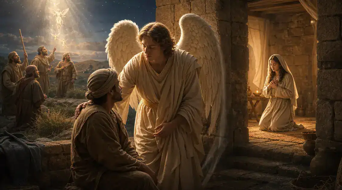 Scriptural echoes: angels in the Old and New Testament