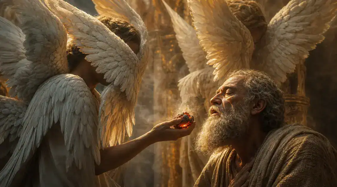 Symbols and form: wings, fire, and the language of holiness