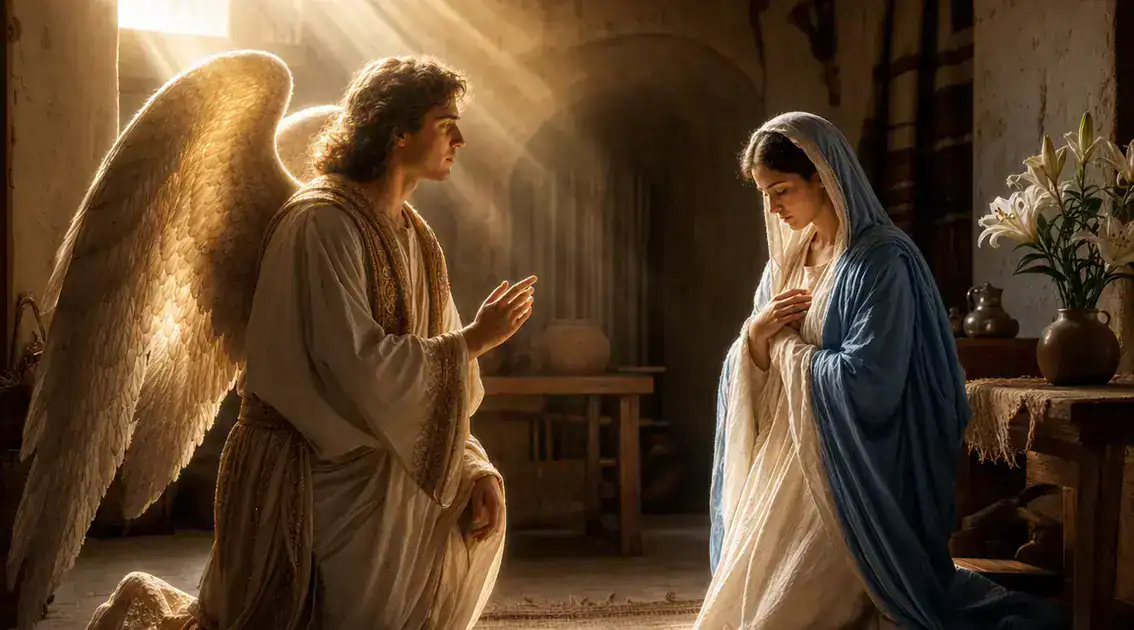 The Annunciation: the Moment Gabriel Appeared to the Virgin Mary