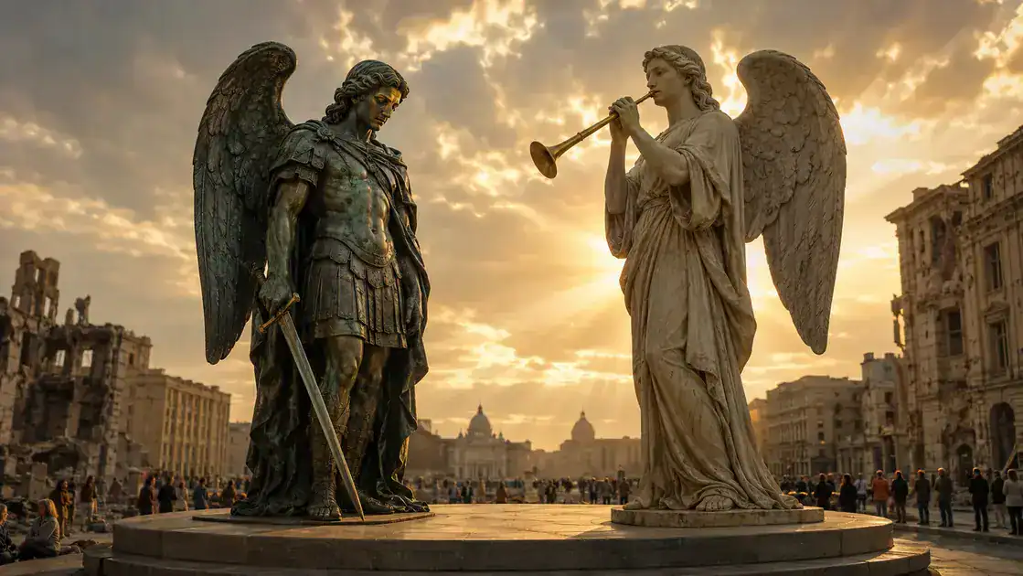 the archangel as symbol: Michael and Gabriel in postwar imagery