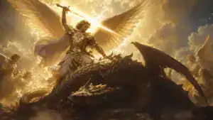 The Battle in Heaven From Revelation 12: Michael Defeats the Dragon