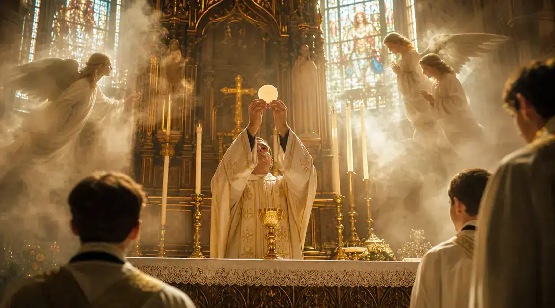 The Presence of Angels at the Eucharist: What the Saints Saw at Mass