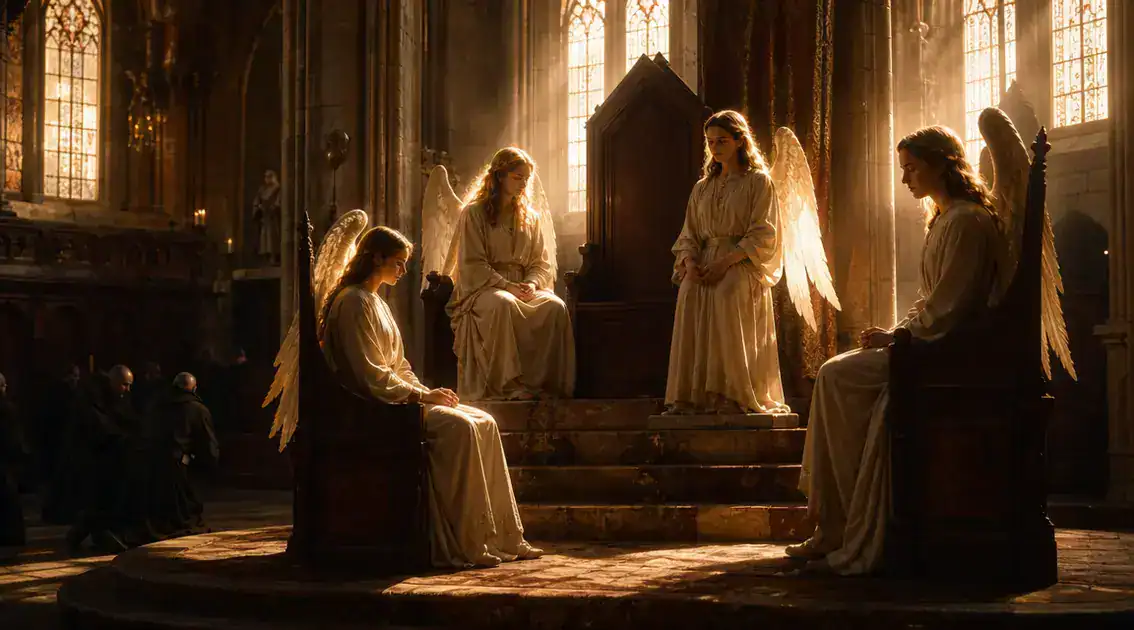 The thrones as angels of contemplative presence in patristic thought