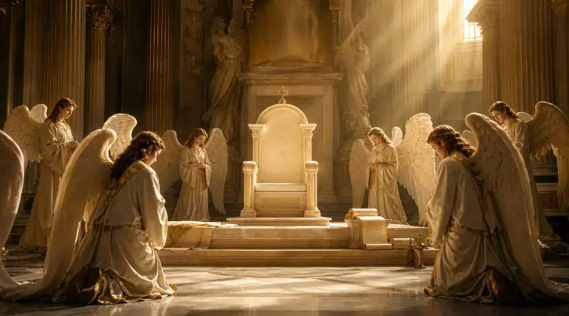 What thrones represent in scripture and patristic thought