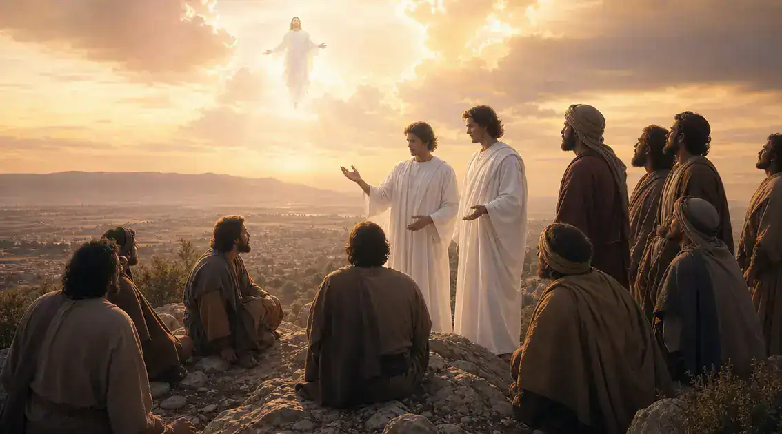 Who are the angels in white: textual and historical clues