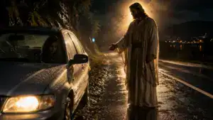 The driver who saw an angel on the road: an emotional testimony