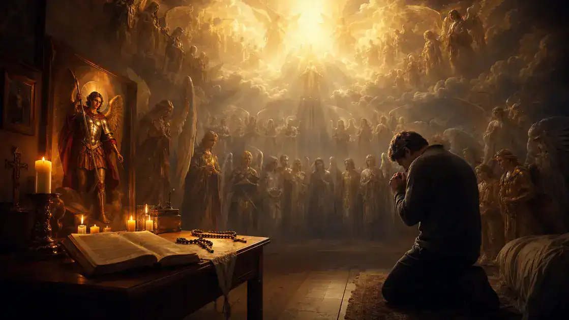Aplicaciones devocionales: oraciones, imágenes y la presencia del mundo angélico