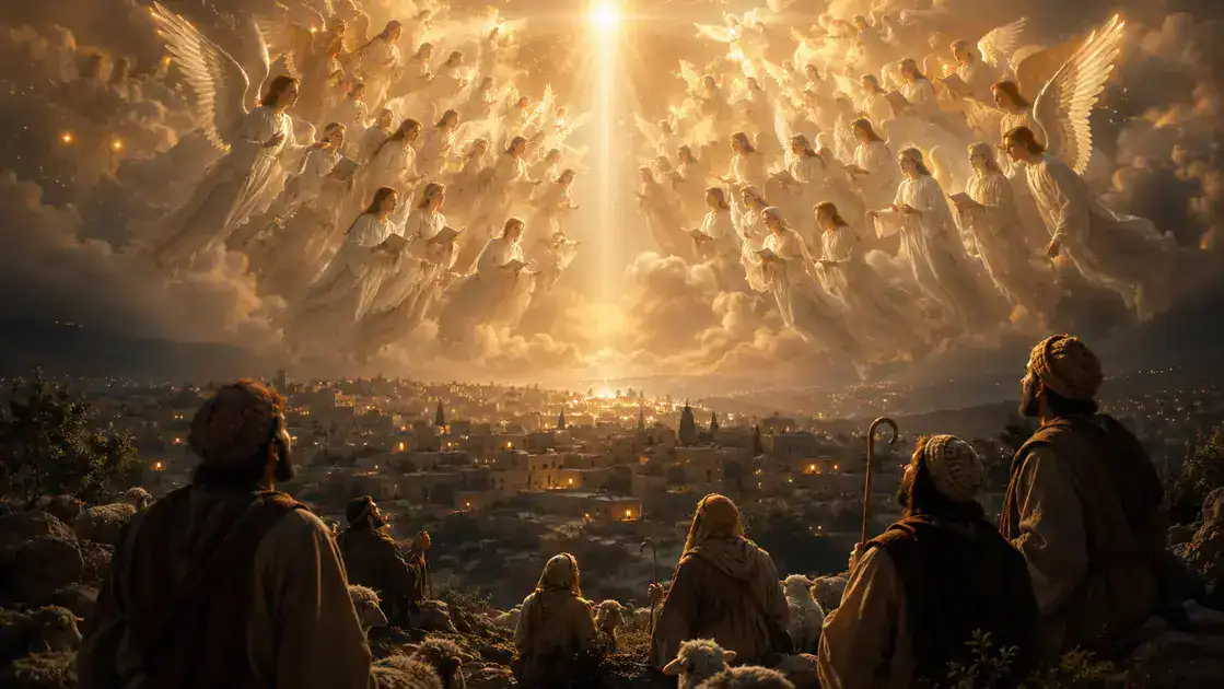 Coro celestial: imágenes de alabanza en los evangelios