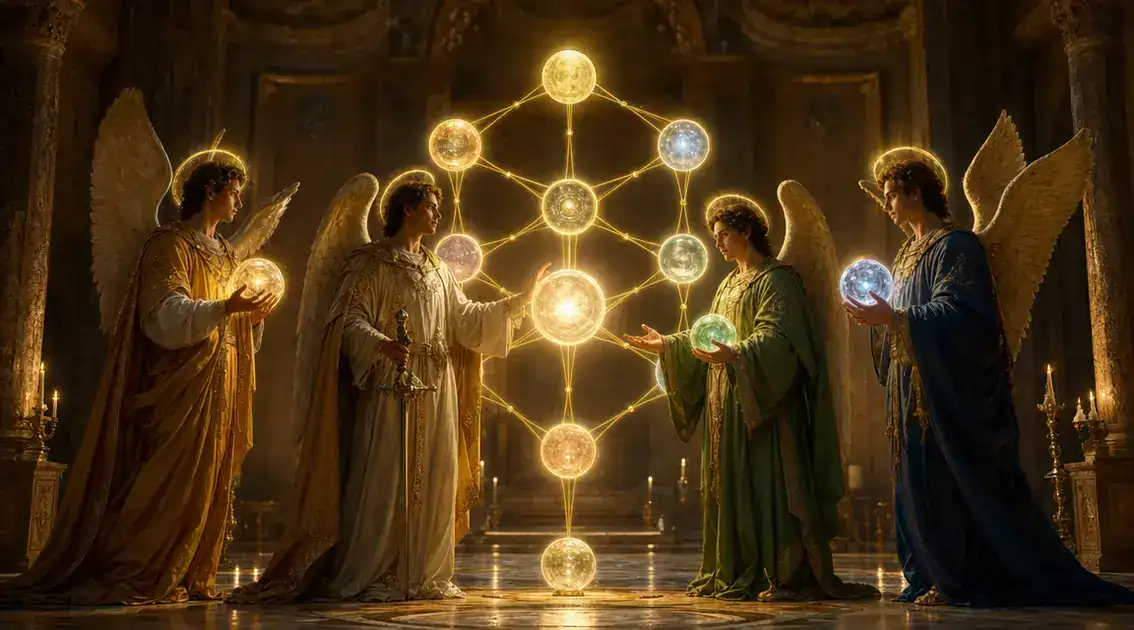 Correspondencias entre arcángeles y las sefirot