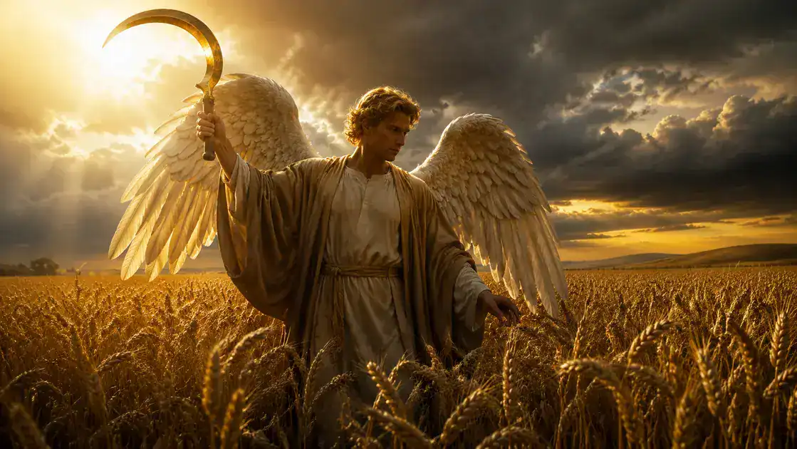 El ángel con la hoz: imágenes y significado teológico