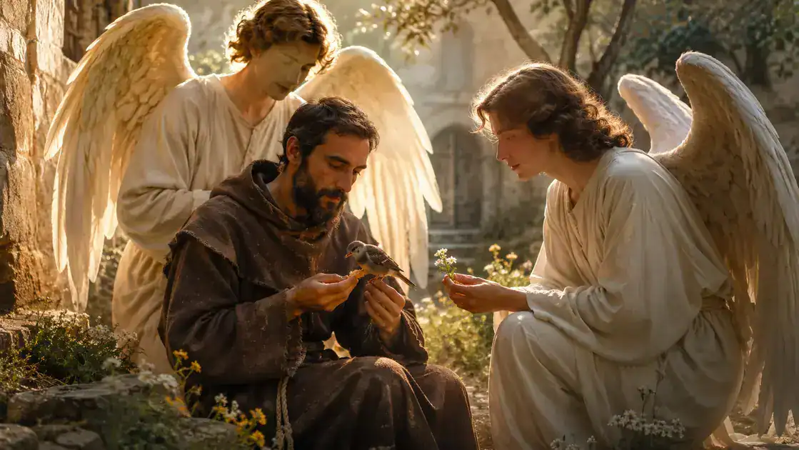 La teología de la humildad y la compañía angelical