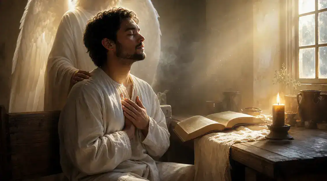 Oraciones y respiraciones: guías para contactar la paz angelical