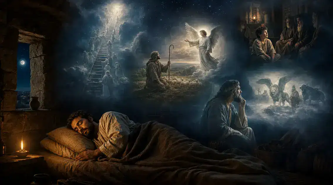 Pasajes bíblicos sobre apariciones nocturnas y su significado espiritual