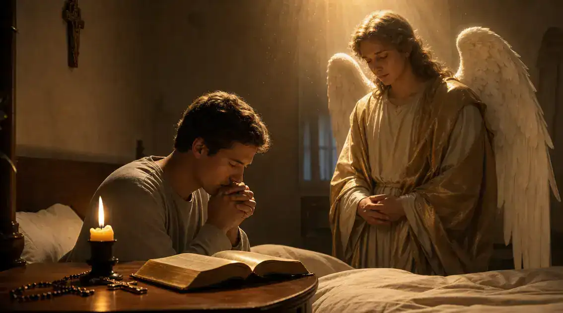 Prácticas devocionales para abrirse a la compañía angelical por la noche