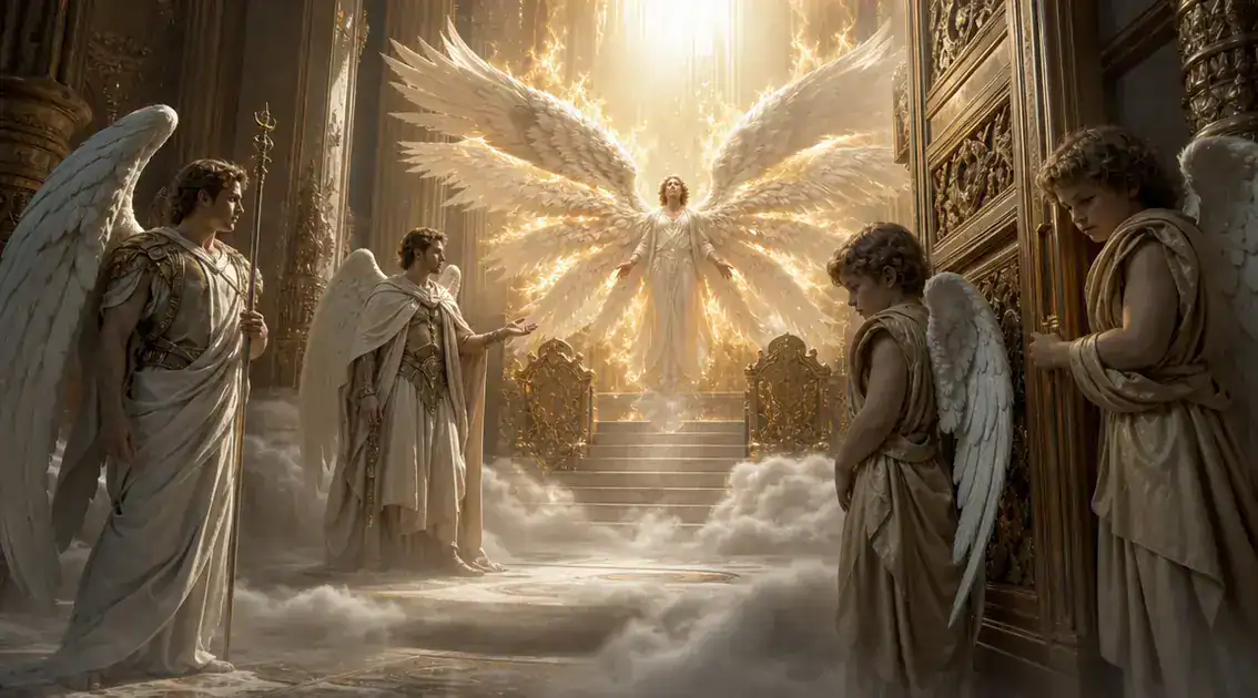 Relación con otros coros angelicales: querubines y arcángeles