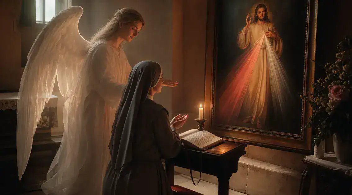 Relación entre ángeles y la devoción a la Divina Misericordia