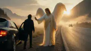 El conductor que vio un ángel en la carretera: testimonio emocionante