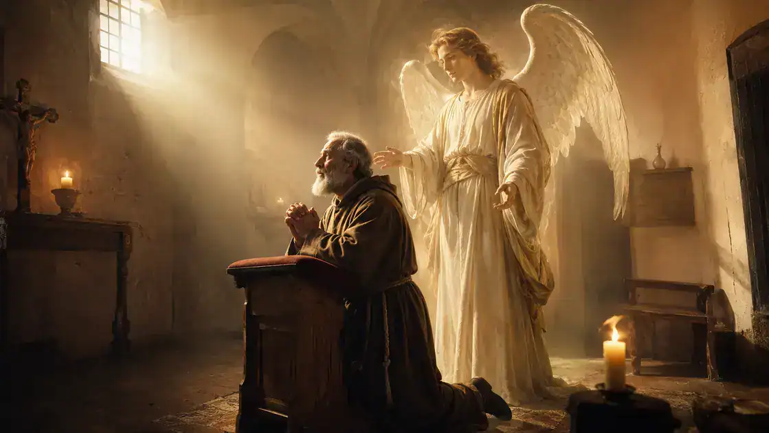 Como os santos relataram a presença angelical