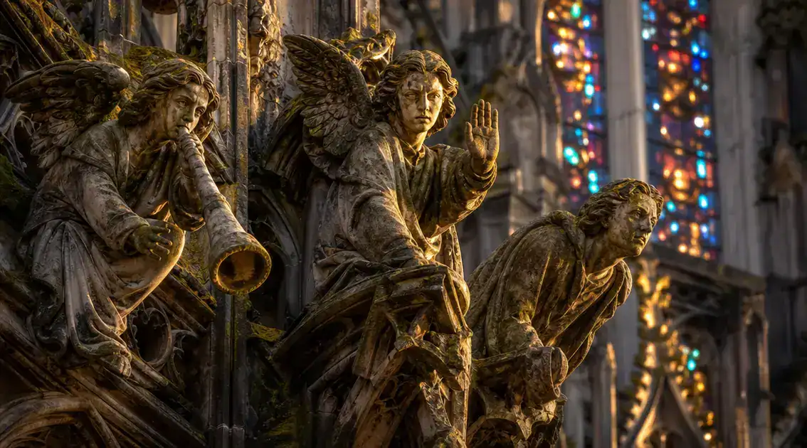 Gárgulas e anjos: proteção, aviso e linguagem espiritual