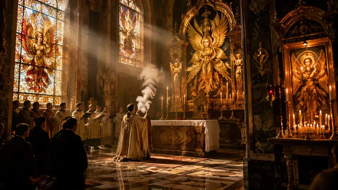 Imagens litúrgicas e devoções inspiradas nos serafins