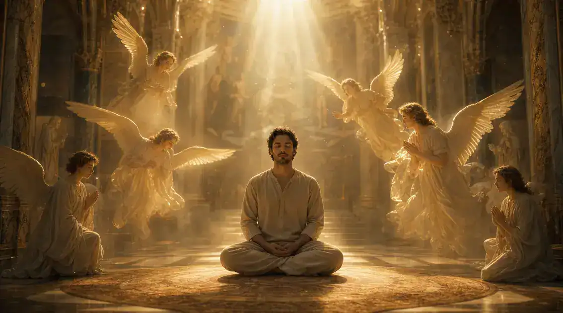 Meditação guiada na presença dos anjos para paz interior