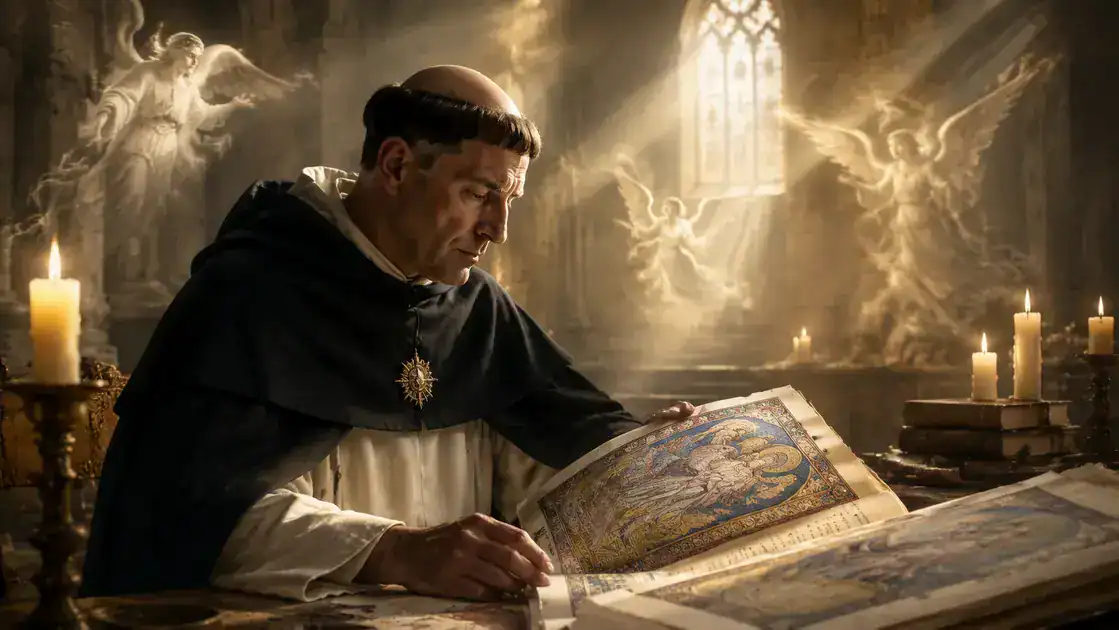 Santo Tomás de Aquino e sua doutrina completa sobre os anjos