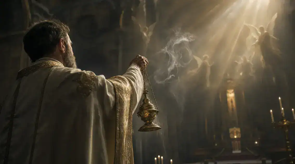 Símbolos dos aromas: intercessão, presença divina e mediação angelical