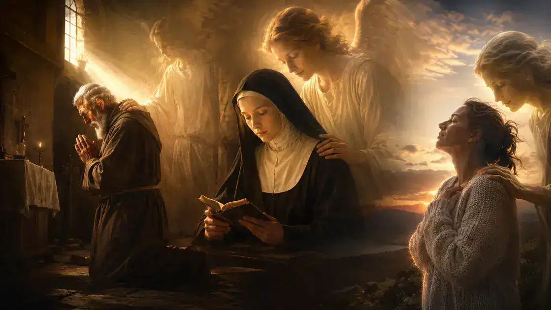 Testemunhos de santos e experiências contemporâneas de consolo angelical