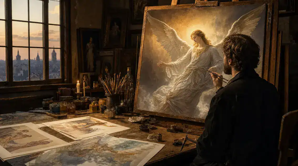 Visões e técnica: como a pintura revela experiência mística
