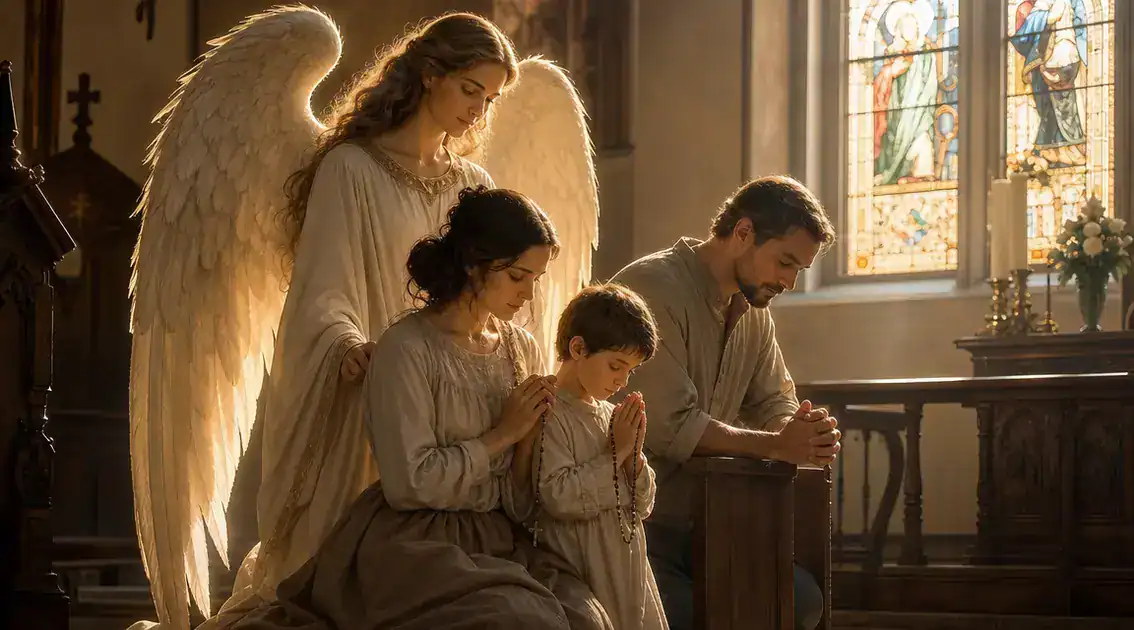 O papel do anjo guardião na tradição católica